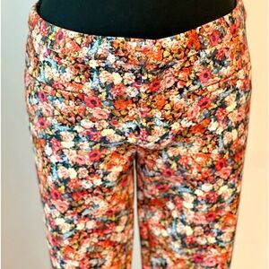 Zara Floral Pants Size Medium